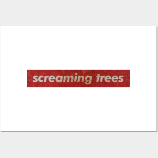 Screaming Trees - SIMPLE RED VINTAGE Posters and Art